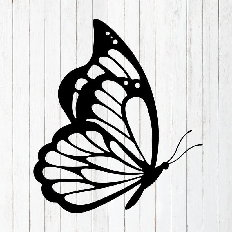 Calcomanías de vinilo de mariposa para paredes, ventana de coche, laptop, vaso, cuarto de bebé, dormitorio, decoración realista Monarca, morado,