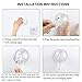 VIS'V Suction Cup Hooks, Small Shower Suction Hooks with Wipes, Heavy Duty, Removable and Reusable, Clear, 2 Pcs