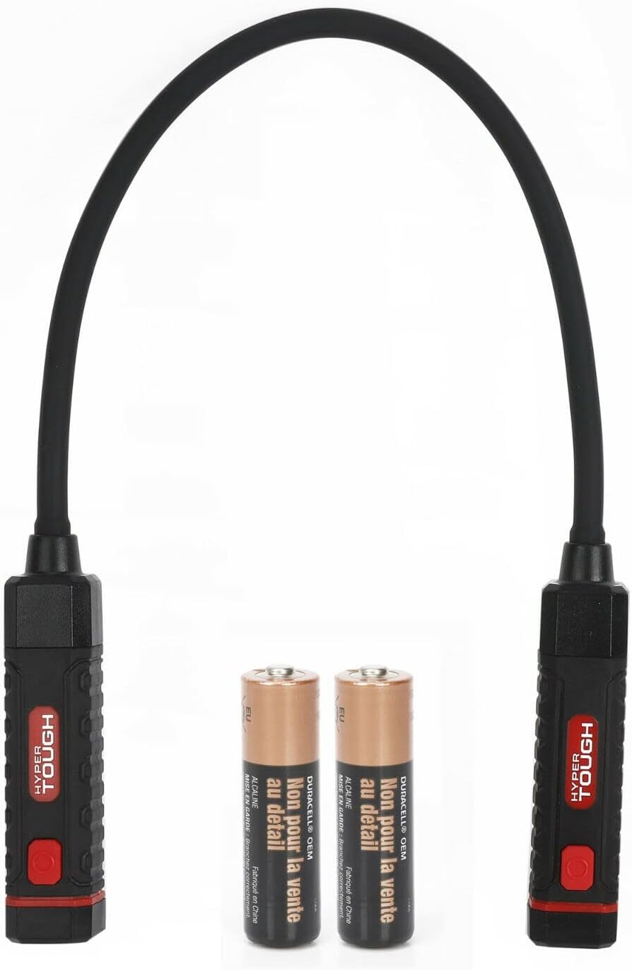 Hyper Tough 160-Lumen FLEXIBLE WORK LIGHT Neck Hands-Free Use 3-Modes High Low M