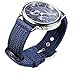 torbollo 20mm Watch Bands for Men,Soft Nylon Weaved Watch Strap, Blue Two-Piece Quick Release Replacement Watch Bands with Heavy Duty Brushed Buckle