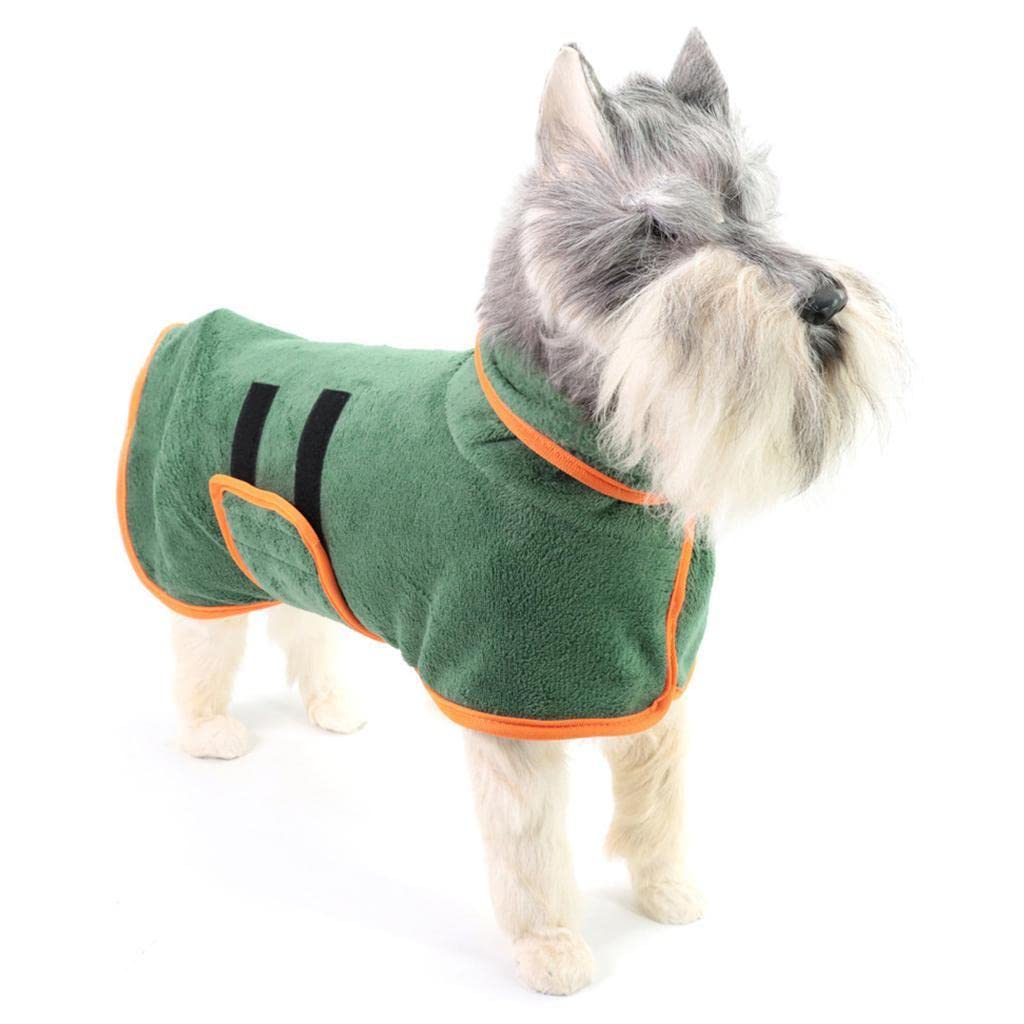 Enakshi Super Absorbent Microfiber Dog Bathrobe Fast Drying Pet Bath Dogs Cats Towel M |Pet Supplies | Dog Supplies | Clothing & Shoes