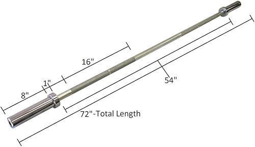 Miniatura 2 de Ader - Barra olímpica de aluminio de 6 pies