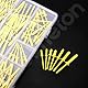 Cimeton Large Flange Fastener Rivets for Metal, Furniture, Automotive (Yellow)