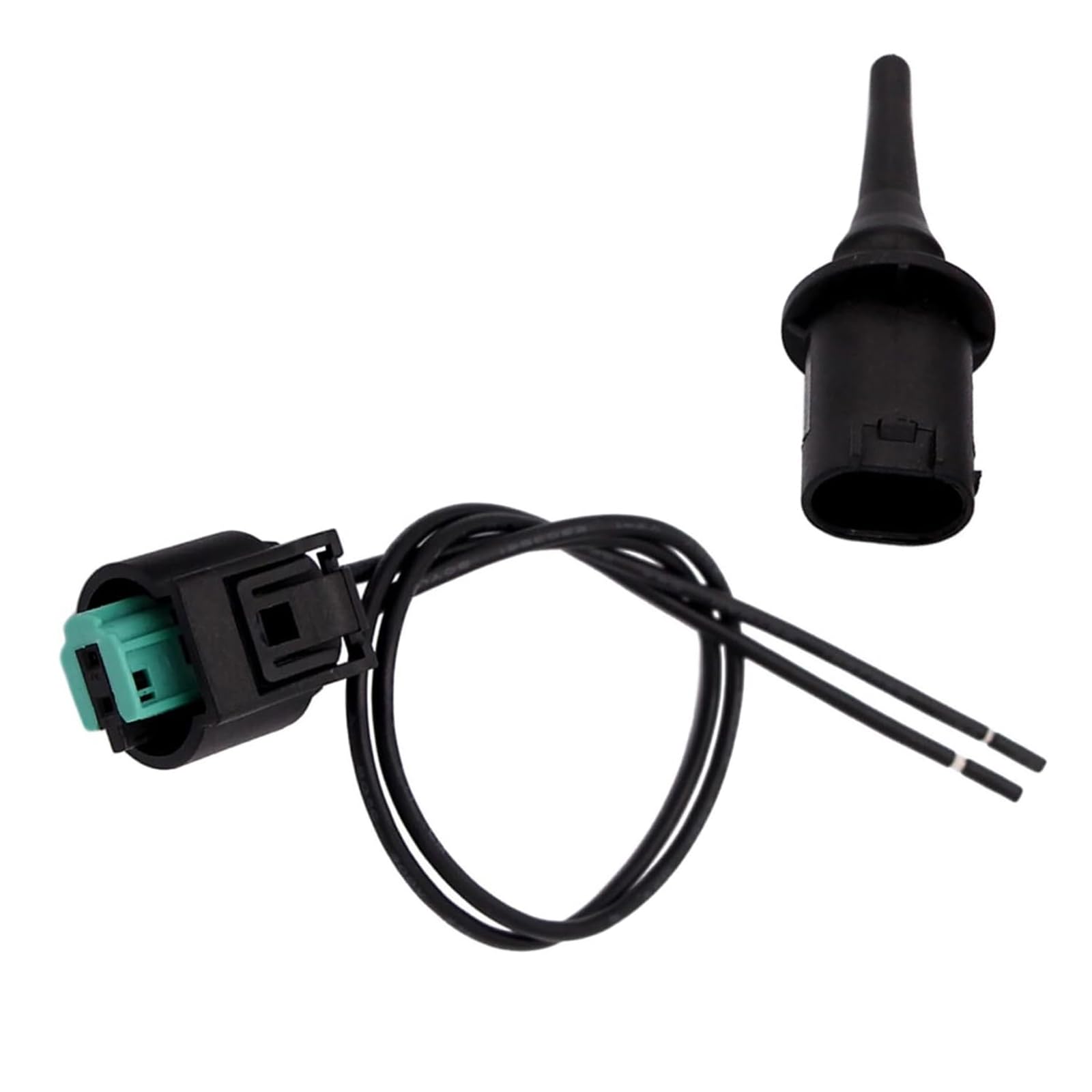 2PCS Outer Ambient Air Temperature Sensor, Waterproof & Anti-Aging Temperature Sensor Kit with Plug, Compatible with Mercedes-Benz 26086 80733054280 0005428418 A0075421318 (Black)-image-24