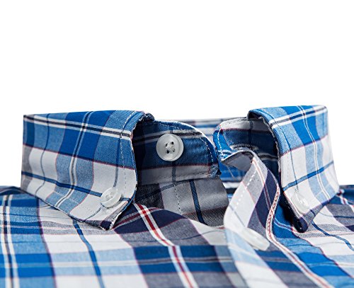 Double Pump Mens Button Down Shirts Cotton Long Sleeve Shirts Regular Fit (Sl01A,M) #TOP1