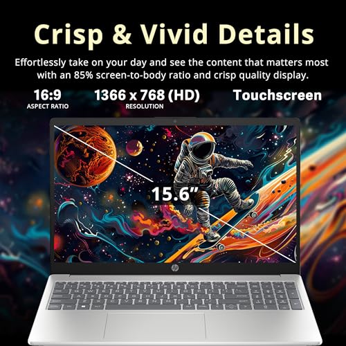 Image of HP Pavilion 15.6 inch HD Touchscreen Laptop, Intel i5-1235U, 8GB RAM, 672GB Storage(512GB SSD + 160GB Docking Station Set), Intel Iris Xe Graphics, Num Pad, 720p Webcam, Wi-Fi 6E, Windows 11, Silver