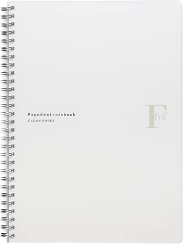 Miniatura 1 de Kyokuto PTW03W FOBCOOP - Cuaderno de anillo, liso, B5, color blanco