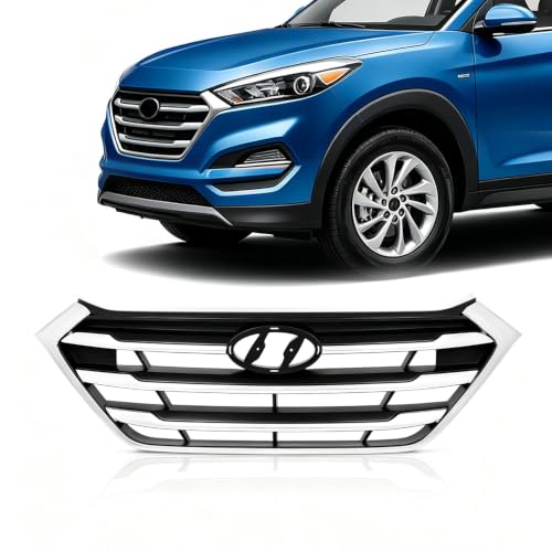 PIT66 Front Upper Grille Grill Fit Hyun.dai Tucson SE/ECO 2016-2018