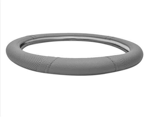 Miniatura 8 de Nuevo, cuero clásico automotriz volante universal cubiertas Car Pass, Gris