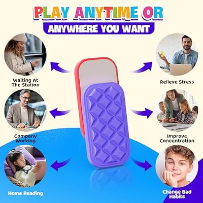 Quiet Magnetic Fidget Slider Toys - Texture Sensory Toys for Kids Adults with Autism, Fidgets Foucs Tool for Classroom Prizes, Desk Office Travel Pocket Toy