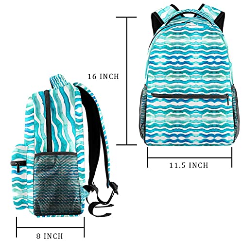 Mochila escolar ergonómica verde para proteger ordenador y cuadernos 2