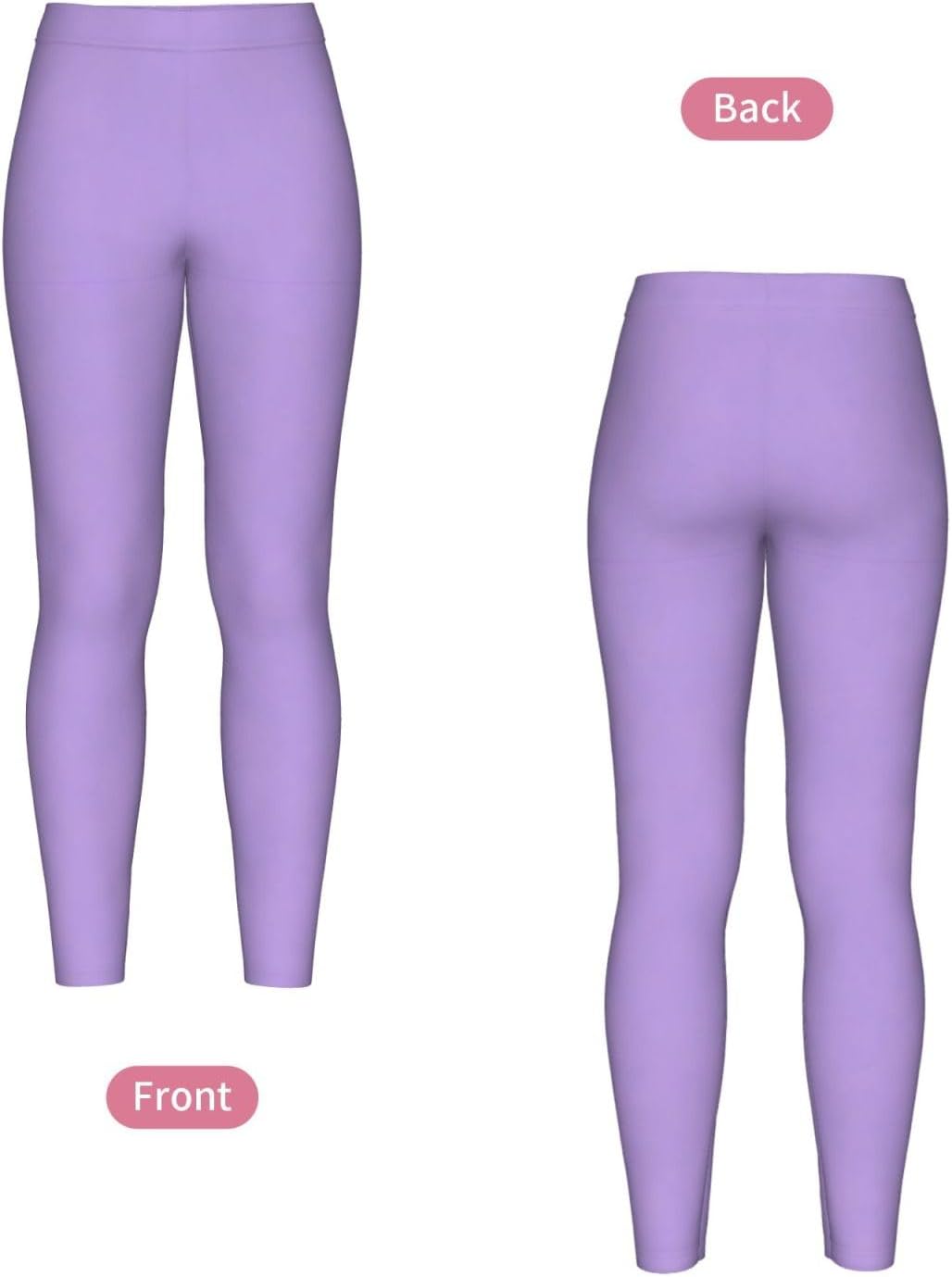 Lavender Stretch Leggings,Opaque Printed Elasticity Pants for Workout | Tummy control,Comfortable and breathable,Not tie your legs tightly