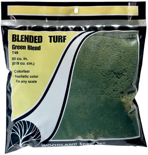 Miniatura 3 de Mezcla verde de césped mezclado en una bolsa de 12 onzas. Woodland Scenics
