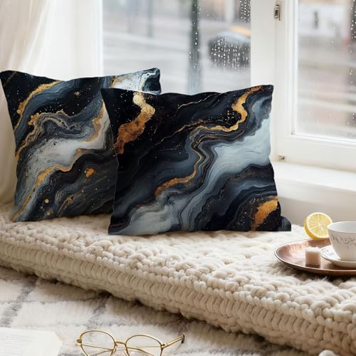 Housse coussin 60x60 lot de 4 noir et blanc en microfibre douce - 4