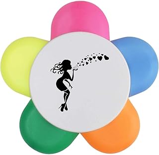 Azeeda 'Girl with Hearts' Flower Shape Highli...