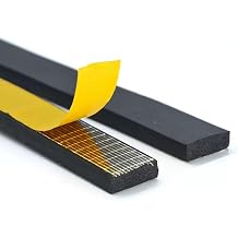 EPDM Self-Adhesive Rubber Strips 2-20mm Thick for Marine/Cabinet Sealing - 10M Roll2mm x 20mm x 10M