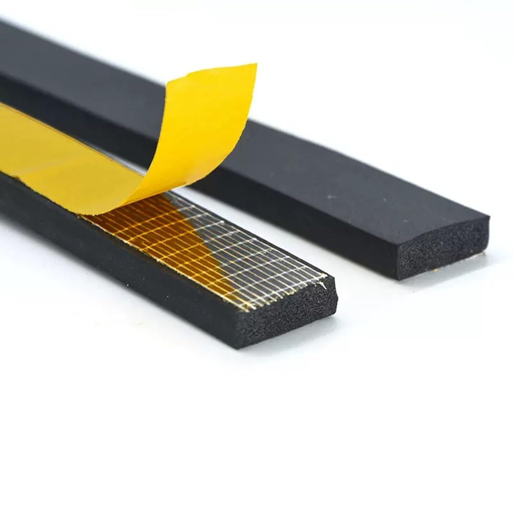 EPDM Self-Adhesive Rubber Strips (2-20mm Thick) for Marine/Cabinet Sealing - 10M Roll(5mm x 30mm x 10M)