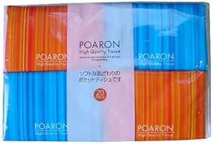 【送料無料・まとめ買い×10】和光製紙　ポアロン ポケットティッシュ 20コパック×10点セット ( 4903635210027 )
