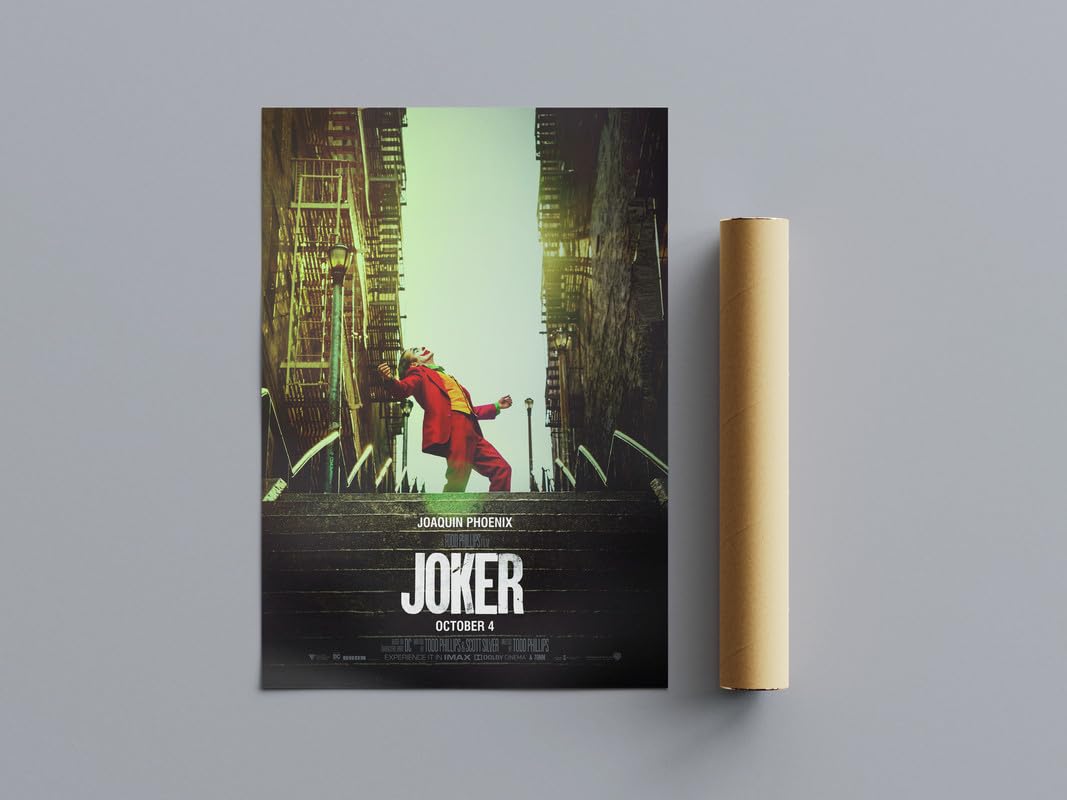 Pixie Posters Multi Colour All Time Great Movie Posters Joker Wall Art (A4 Size 21Cmx29.7cm)