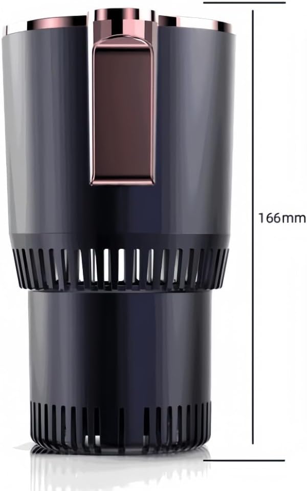 車用のスマートな保温・保冷マグ ビール 缶 コーヒー ペットボトルなどに最適 また ミニ冷蔵庫として家庭でも使用できます (ローズゴ