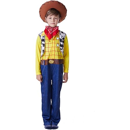 Amazon S C Live ハロウィンコスチューム キッズコスチューム ディズニートイ ストーリー ウッディコスプレ3点セット 子供 キッズ ベビー カウボーイ帽子 バンダナ ウッディ着ぐるみ衣装 ウッディ全身衣装 ウッディ仮装 ウッディコスチューム 子供 ハロウィン仮装