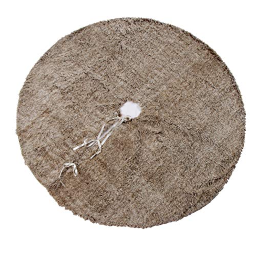 yotijar Decoração de Natal Saia de Pelúcia para árvore de Natal Decoração de Natal 120cm 75cm - 120c