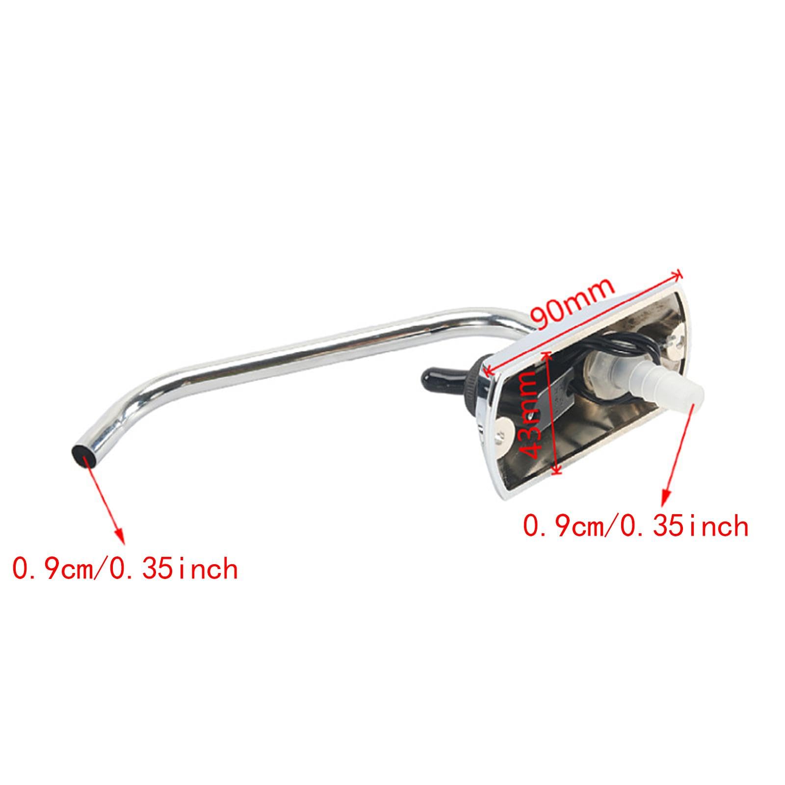 Oshhni Grifo eléctrico de 12 V con Interruptor de Acero Inoxidable de Calidad, Accesorio de Repuesto para Autocaravana o