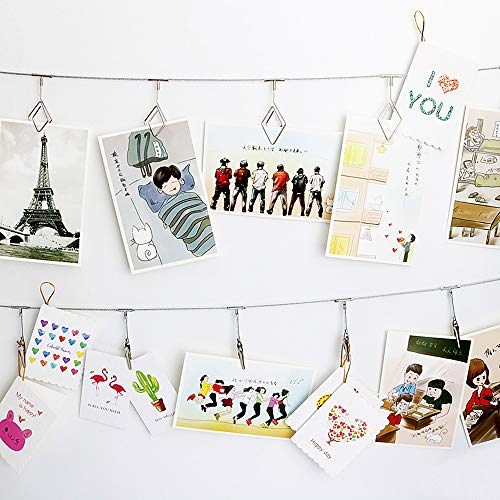 Photo Display Wire with Clips - Image 4