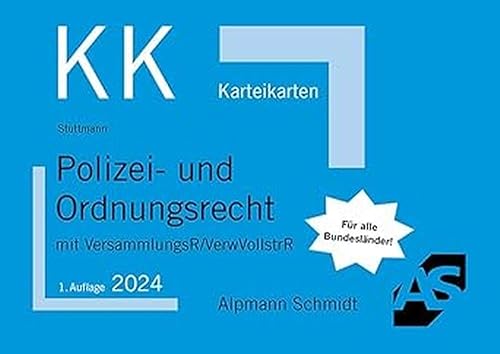 Karteikarten Polizei- und Ordnungsrecht: mit VersammlungsR/VerwVollstrR (Karteikarten Öffentliches Recht)