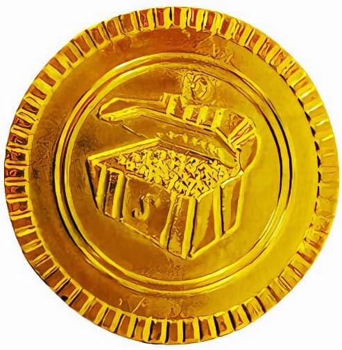 Fake Gold Coins Bulks for Board Games, Treasure Hunt, Classroom Reward, Adventure Theme Party Supplies, Plastic Gold Coins Fake Coins for Pirate Play-200p