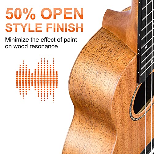Vangoa Ukulélé Soprano Kit Débutant 21 Pouces Ukulélé Acajou pour Débutant Professionnel Enfant - Les Beatles, Paul McCartney, John Lennon, RIngo Starr, George Harrison Vangoa Ukulélé Soprano Kit Débutant 21 Pouces Ukulélé Acajou pour Débutant Professionnel Enfant – Image 3