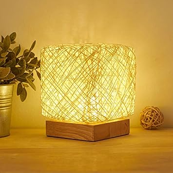 Lighting Indoor Lighting Desk Light Table Lamp Bedroom Bedside Lamp Simple Modern Square Personality sepak Takraw ins Starry Sky Projection Lamp Net Red Table Lamp Creative Beige