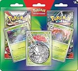 Pokémon : Blister amélioré de 2 boosters (2 boosters et 3 Cartes Promo Brillantes) du JCC Pokémon
