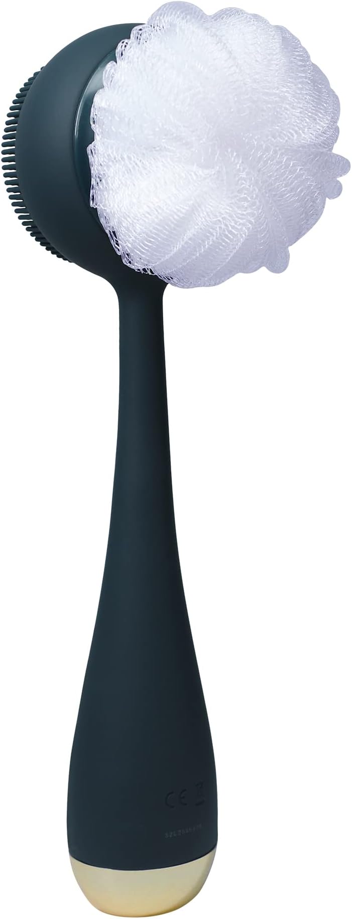 Clean Body Navy - Smart Cleansing Device with Silicone Brush & Three Interchangeable Attachments Waterproof SonicGlow Vibration Cleanse, Exfoliate, Massage
