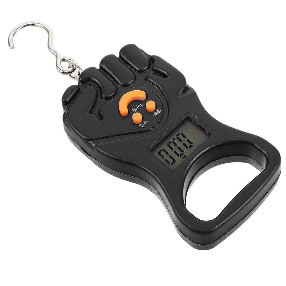 Jnchdghwa Black Mini Electronic Hanging Suitcase Weight Scale Portable Digital Handheld Luggage Scale 50Kg Rechargeable