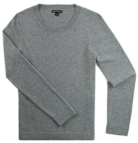 J. Crew Women's Crew Neck Wool Blend Pullover Sweater in Multiple Sizes and Colors (Large, Grey)