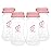 NENESUPPLY Breastmilk Storage Bottles Collection for Spectra S1 S2 Motif Luna Breast Pumps 4 pc 9oz 280ml with Collar and Sealing Disc. Replace Spectra Bottles for Pumping Wide-Mouth