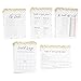 Juvale Bridal Shower Games - 250-Piece Set for 50 Guests, 5 x 7 in Gold Polka Dot Cards - Wedding Shower Games for Bridal Party Favors & Wedding Advice Cards