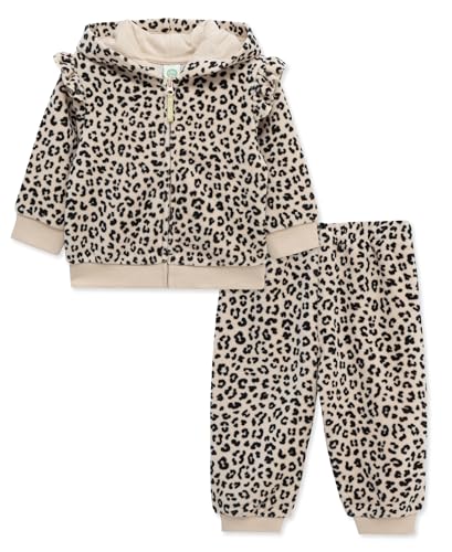 Little Me Clothes for Baby Girls' Leopard 2-Piece Hoodie Set, Multicolor, 2 Toddler