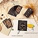 78 Tarot Cards with Guide Book, Black Tarot Deck Gift Set with Tarot Cloth, Chakra Stones and More, Tarot Cards Deck Fortune Telling Game Craft Cardboard for Beginners and Expert Readers