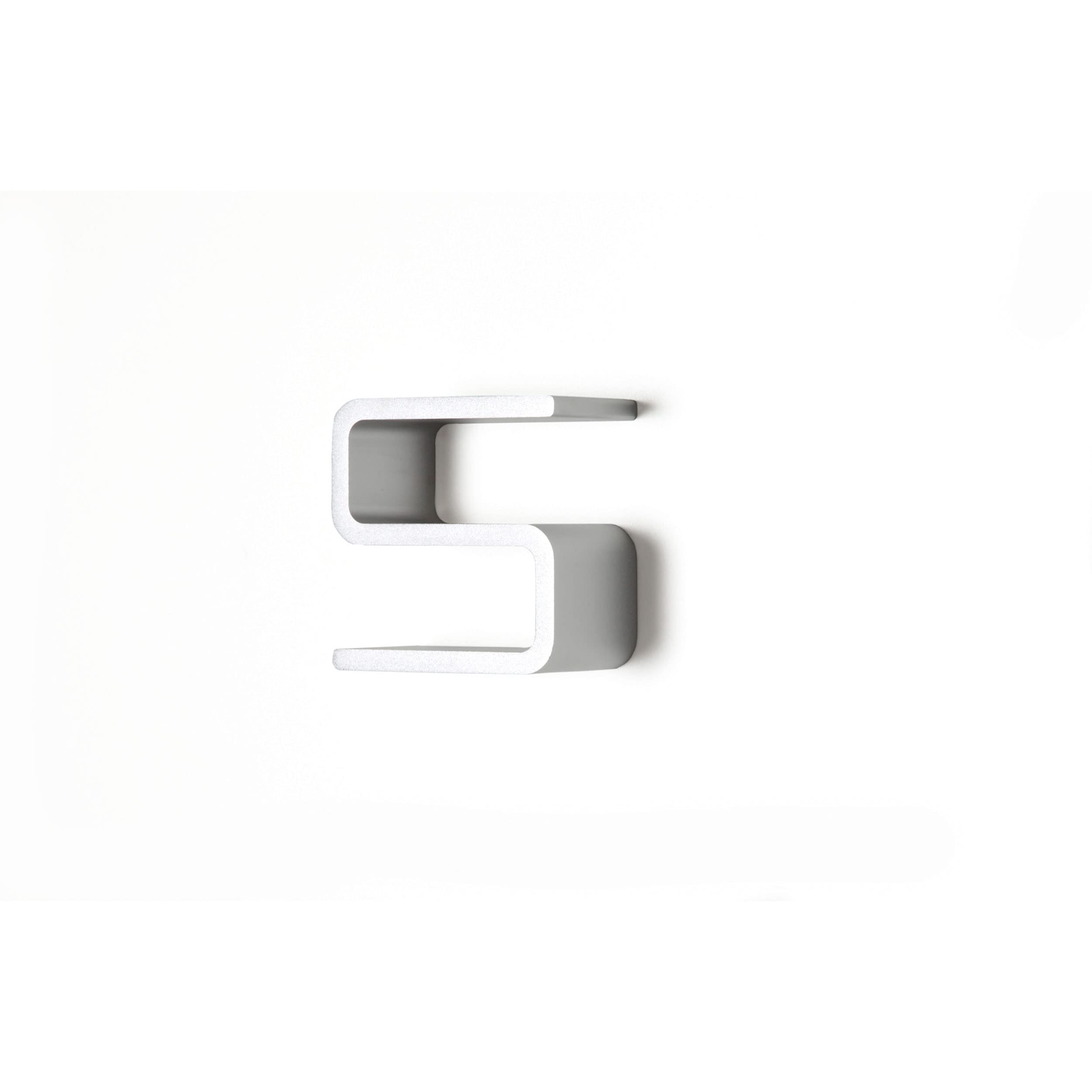 Depot4Design Ingresso Numero 5, Decorazione murale per la casa, Alluminio, Argento