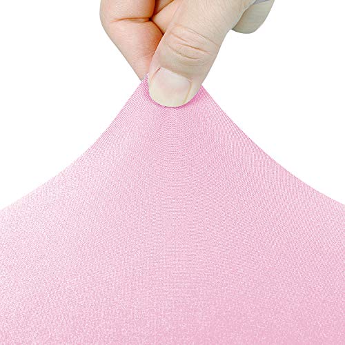 Image of Peomeise 4FT Spandex Table Cover Rectangular Stretch Spandex Tablecloth (Pink,4FT)