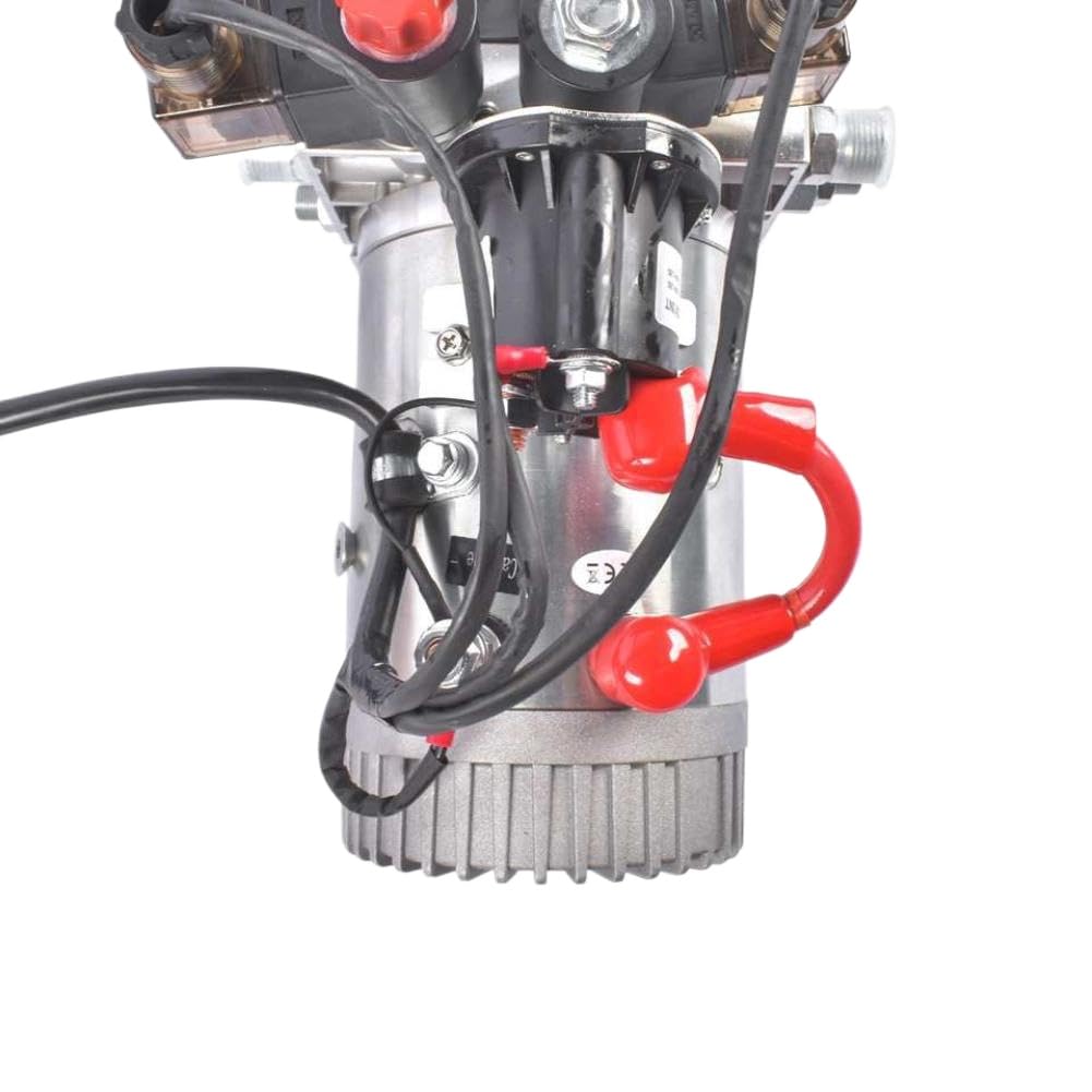 Unité d'énergie hydraulique 6 pintes 12V, pompe de remorque à décharge hydraulique à Double effet SAE6 Compatible avec