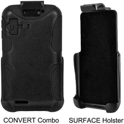 Seidio CONVERT Case and Holster Value Pack for Motorola Atrix 4G - Combo Pack - Retail Packaging - Black