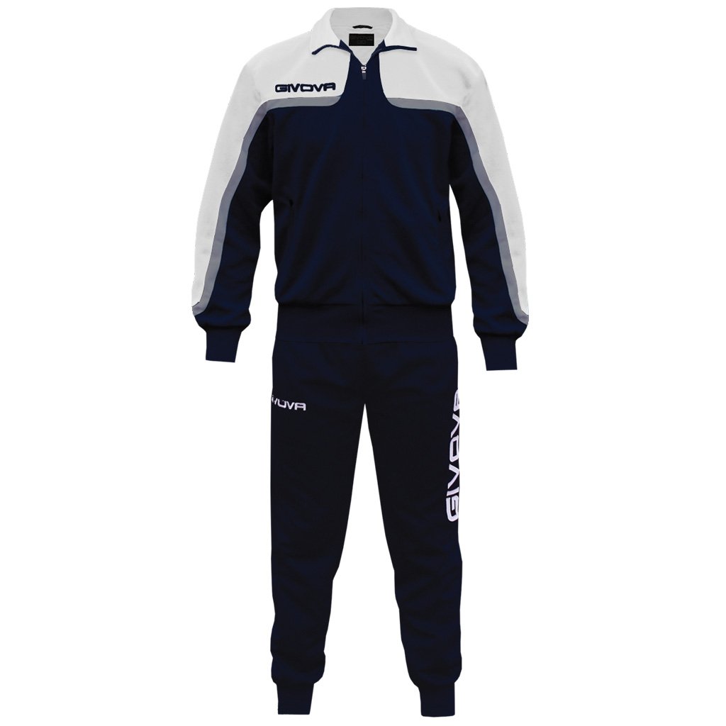 Givova Unisex Blau/Weib Anzug Afrika 2XS