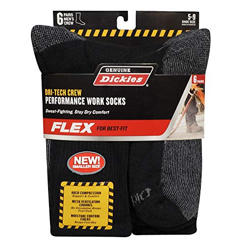 Chaussettes de travail homme Dickies Dri-Tech respirantes et épaisses mi-mollet