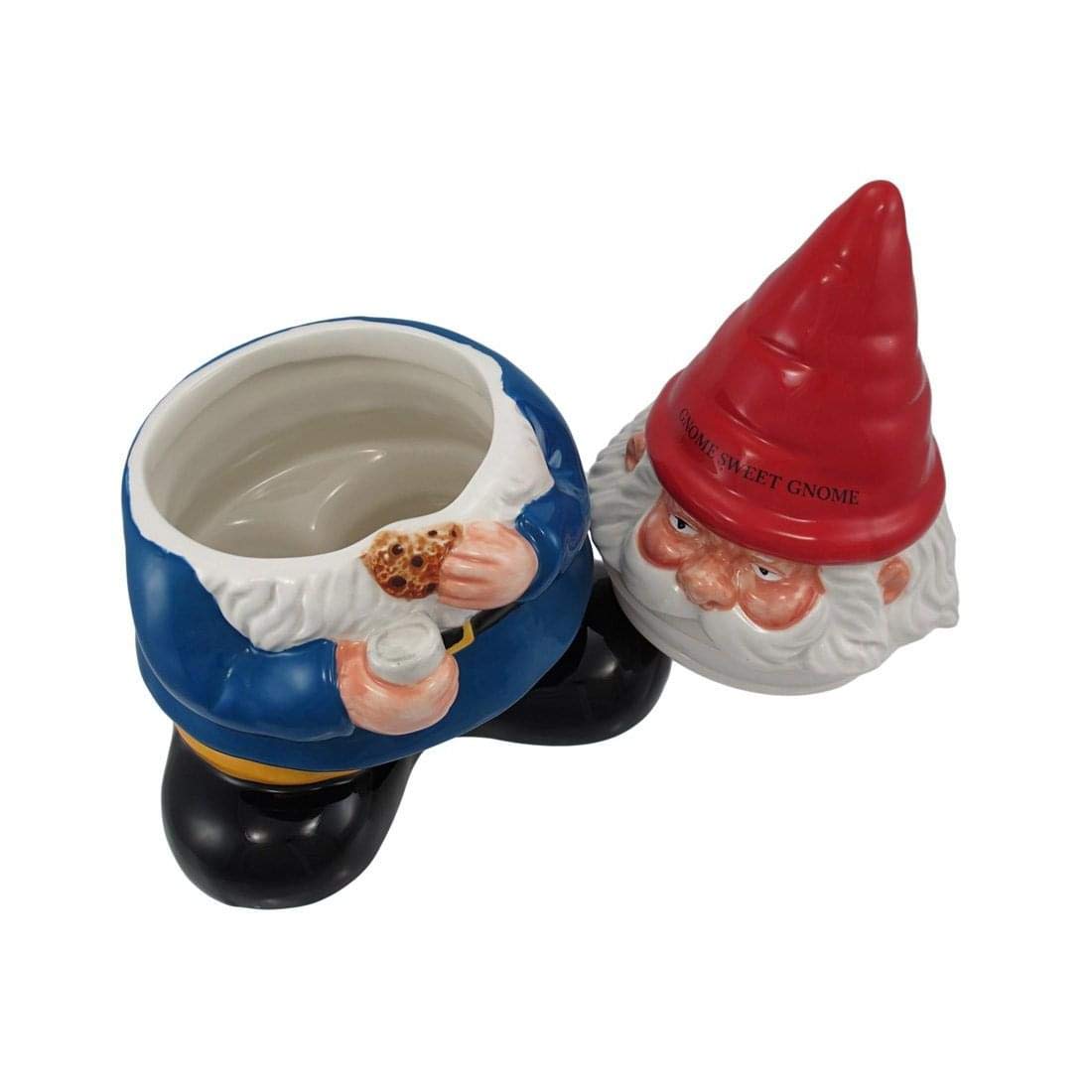 Cute Gnome Cookie Jar - 10 Inch Ceramic -2