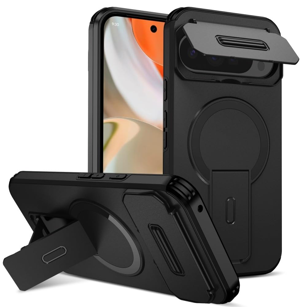 Coque Google Pixel 10 5G rigide antichoc silicone noir avec cache camera - 8