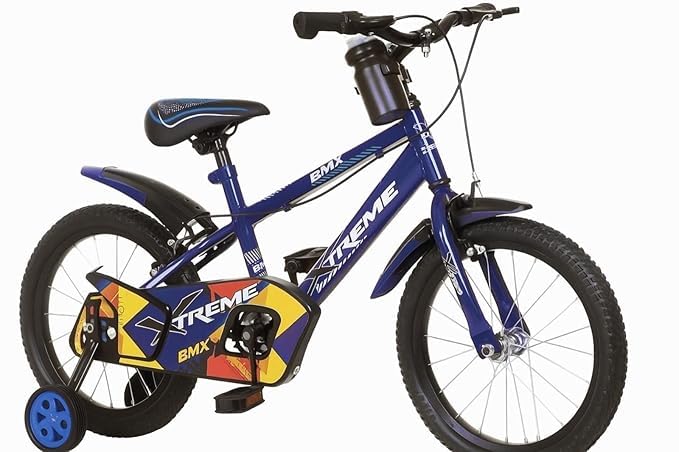 Image of JUNIOR KID 16 Inch JKX Series Kids Rigid Cycle for Boys & Girls 4 to 7 Years with Training Wheel Navy