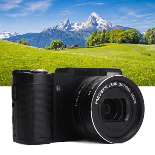 Fotocamera Digitale 4K 48MP Con Autofocus, Zoom Ottico 5x, Schermo Ribaltabile IPS E Modalità Webcam – Per Vlog E Viaggi